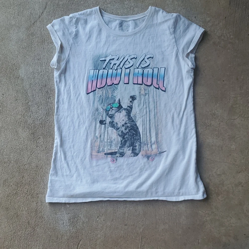 3/$25 Children's Place Girls Size 10-12 Graphic Tee - Picture 1 of 3